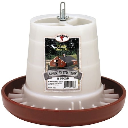 Little Giant PHF11 Poultry Feeder, 11 lb Capacity, Plastic DPHF11/PHF11