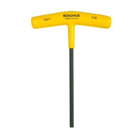 Bondhus 7/32in Hex T-Handle 6in Length 15211