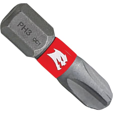 Diablo No, 3 Phillips 1'' Insert Impact Screwdriver Bit, 2PK DPH31P2