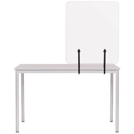 Mastervision Protector Frameless Glass Desktop Panel With 55''x36'' GL3501393