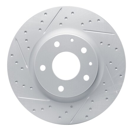 Dynamic Friction Co DFC Geoperformance Rotor - Drilled and Slotted 830-80081L