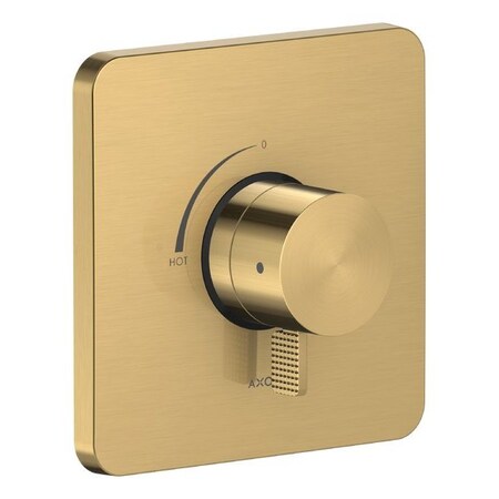 Axor Citterio C Pressure Balance Trim- Cubic Cut in Brushed Gold Optic 49491251