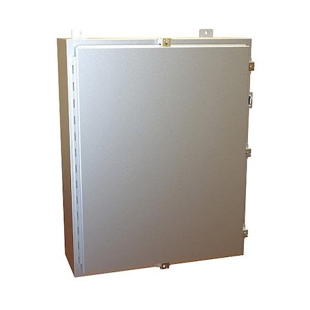 Hammond Clamps Electrical Enclosure, 30 in H, 8 in D, 24 in W, 12, 13, 4, 4X, Aluminum 1418N4ALK8