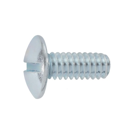 Auveco Slotted Truss Head License Plate Screw 1/4-20 x 5/8in - Zinc, 100PK 23504