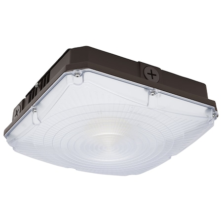 Nuvo 8.5 Inch LED Field Selectable Canopy Fixture With Sensor 25/30/40 Watts 3K/4K/5K CCT 120-277 65/982