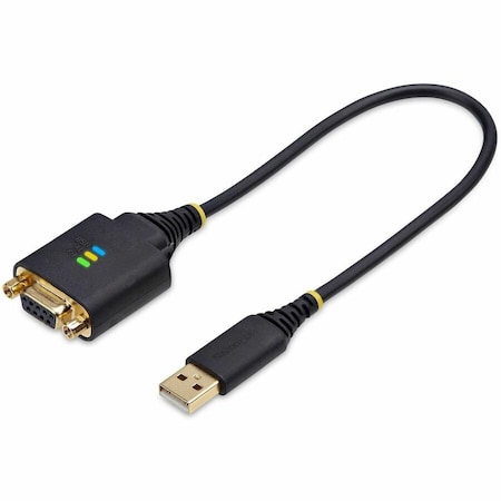 Startech.Com 1FT (30CM) USB TO NULL MODEM SERIAL ADAPTER CABLE, COM RETENTION, FTDI, USB-A TO 1P1FFCN-USB-SERIAL