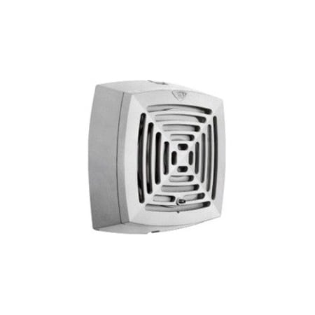 Edwards Signaling Vibrating Horn, Horn, Continuous, 24V DC, 101 dB, Heavy Duty Die Cast, Gray, Surface Mount 875-G1