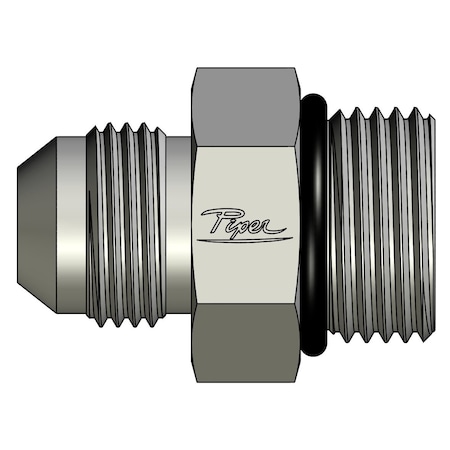 Piper Straight Thread Connector, 3/4in. Male JIC, 1in. Male O-Ring Boss 0700-12-16