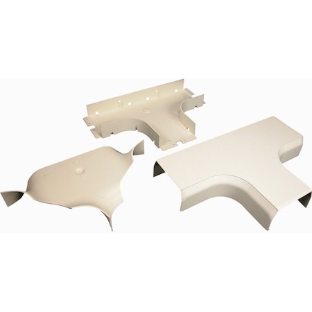 Legrand Tee, CableSmart 40N2 Series, 8.56 in W, 2 in H, 12.937 in L, Ivory 40N2F15V