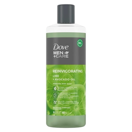 Dove Men+Care Lime Plus Avocado Oil Body Wash, 18 Ounce, 4PK 64771816
