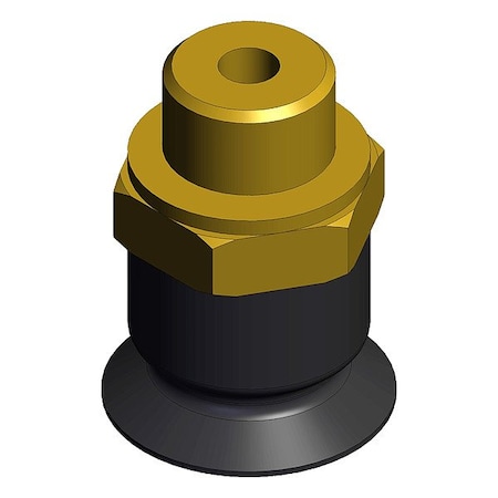 Smc Vertical Vacuum Inlet, Black, Flat Pad ZP3-T08UMN-A5