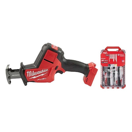 Milwaukee Tool ReciprocatingSawKit, 0.875inL, 18VDC 2719-20, 49-22-5640