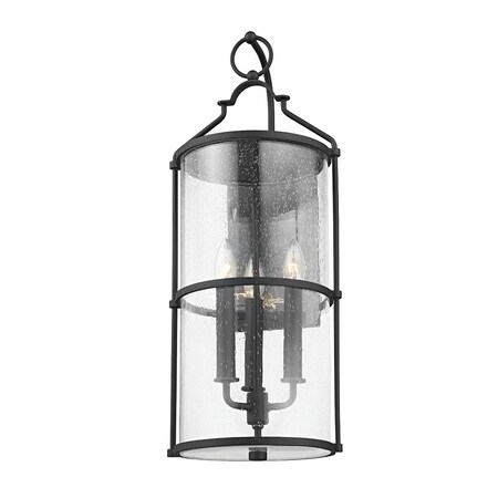 Troy Lighting Burbank 3 Light Wall Sconce 10 In. Textured Black B1313-TBK