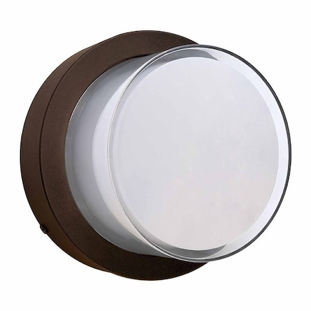 Westgate Round Outdoor IP65 Double Lens 12W 650LM CRI90 Selectable CCT 3000K/4000K/5000K Marine Grade Bronze LRS-E-MCT-C90-MGBR
