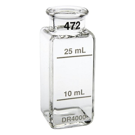 Hach Vial, 59.99 mm H, Colorless 2665902