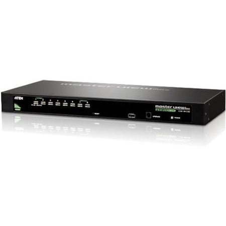 Aten CS1308 KVM Switch - 8 x 1 - 8 x SPHD-15 Keyboard/Mouse/Video - 1U - Rack-mountable CS1308
