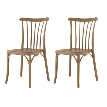 Lagoon Rio Resin Stackable Windsor Back Dining Chair, 2PK 7062N4-SSTOS