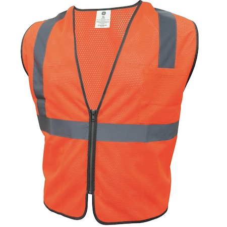 General Electric Reflective Safety Vest Orange XL GV076OXL