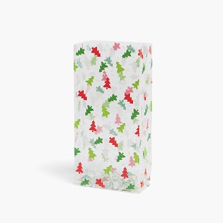Nashville Wraps Festive Trees Cello Bags, 3.5x2x7.75 in, 100PK C1BFT