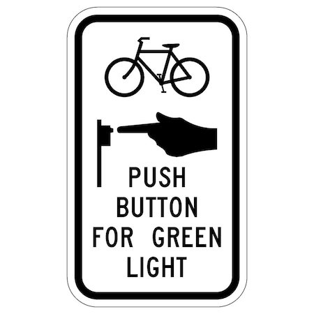 Sign Solutions Usa Traffic Sign, 9 in Width, Aluminum Sign, Vertical Rectangle DUS10HWT0915R10-24