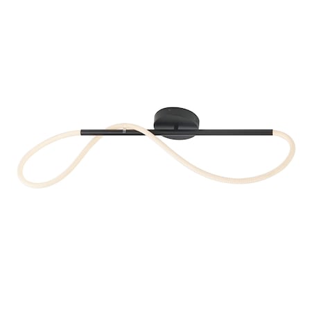 Jonathan Y Alessio 33" Contemporary Minimalist 360 Adjustable Silicone Neon Rope Dimmable Linear Integrated LED JYL7137B