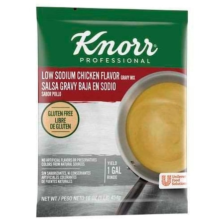 Knorr Professional Low Sodium Chicken Gravy Mix, 1 Pound 84129467