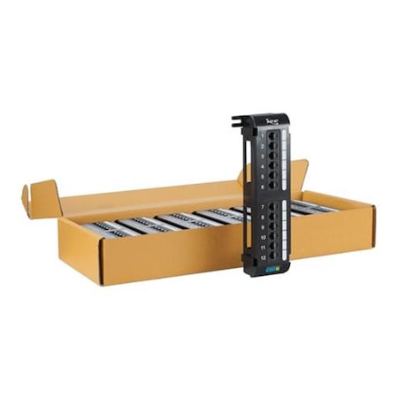 Teledynamics Patch Panel Vertical Cat 6 12port, 6PK ICC-ICMPP1260V