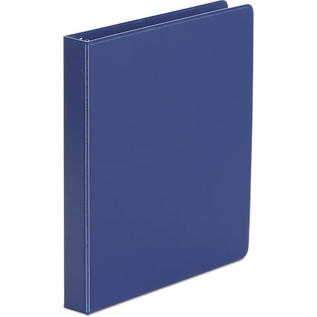 Universal Universal Suede Finish Vinyl Round Ring Binder, 1" Capacity, Royal Blue UNV31402***