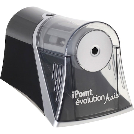 Acme United Westcott iPoint Evolution Axis Pencil Sharpener, AC-Powered, 4.25" x 7" x 4.75", Black/Silver 15510