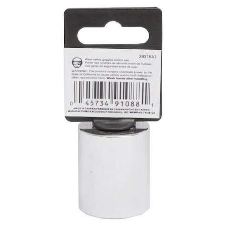 Vulcan Drive Socket, 15/16 in Socket, 1/2 in Drive, 12-Point, Chrome Vanadium Steel, Chrome, MT6517999 MT6517999