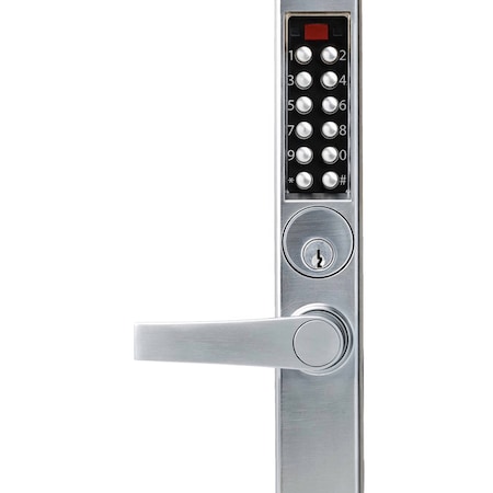 Dormakaba E-Plex 3000 for Adams Rite Latches, 3,000 Access Codes, 30,000 Audit Events, Schlage C Keyway, Leve E3265MSNL-626-41