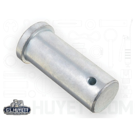 Huyett Clevis Pin, Zn Plt Med Carbon Steel, 1.25 Dia x 2.375 Overall L x 3 Shk L x .25 Hole Dia CLPZ-1250-3000