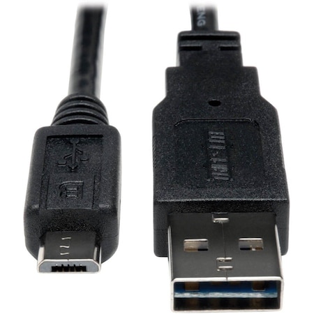 Tripp Lite Reversible USB Cable, Black, 36in L UR050-003