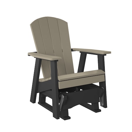 Polybird 2' CHAIR GLIDER.   WEATHERWOOD AND BLACK POLYBIRD P30