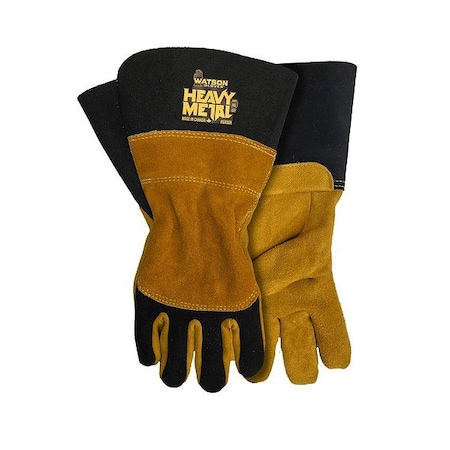 Watson Gloves Welding Gloves, Black Cuff, 2XL, PR 533CR-XXL