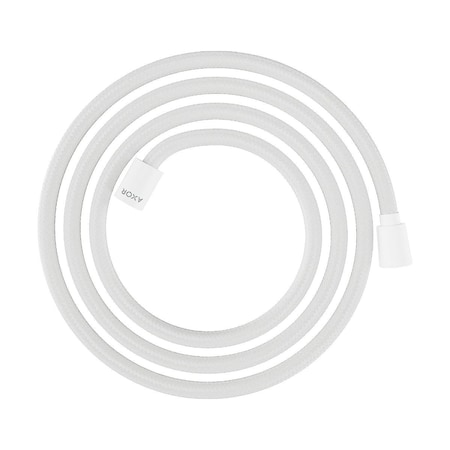 Axor ShowerSolutions Textile Hose with Cylindrical and Conical Nut, 79" in Matte White 28290700