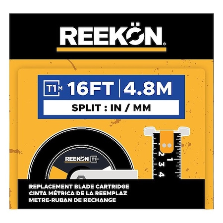 Reekon Tools Replacement Cartridge, 16 ft. L, Steel RKN-T1M-16-S2716