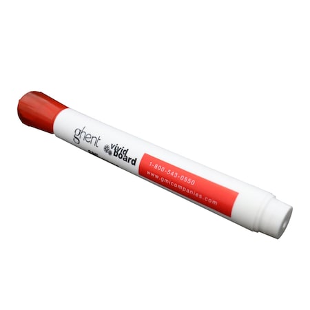 Ghent Marker, Red, Chisel Point Tip, 4 PK M4-RD