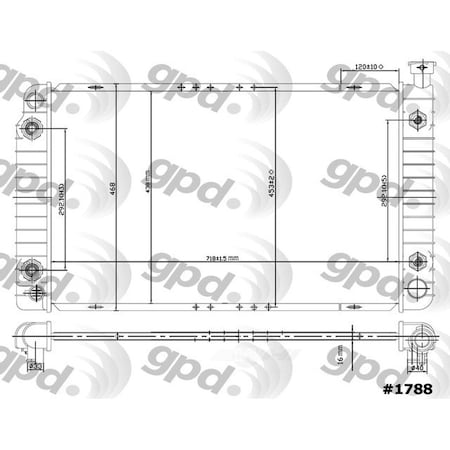 Global Parts Distributors Radiator 1788C