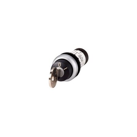 Eaton 22.5 MM, 2NO, NEMA 4X/13, IP65, Black Bezel, Center-Right 40D, MS2 Lock Mechanism, C22S-WRS-MS2-K20
