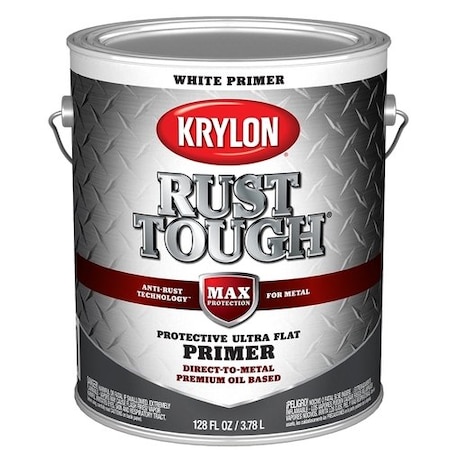 Krylon Rust Tough Primer, White, 1 Gal. K09744008