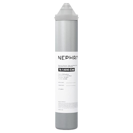 Nephros Quick-Connect Filter, 2 gpm, 3 in Dia 70-14090-E40