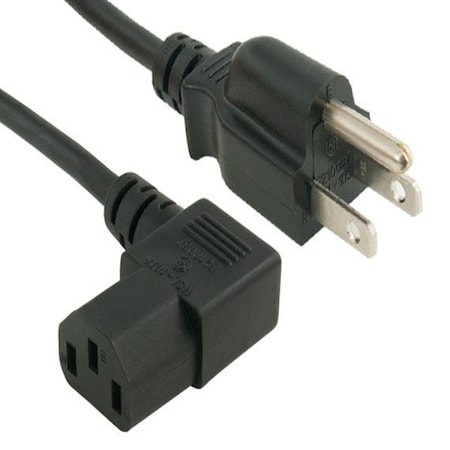 Sanoxy 2 PACK 6ft Universal Right Angle Power Cord NEMA 5-15P to IEC320 C13R SNX-CBL-LDR-PW106-1206