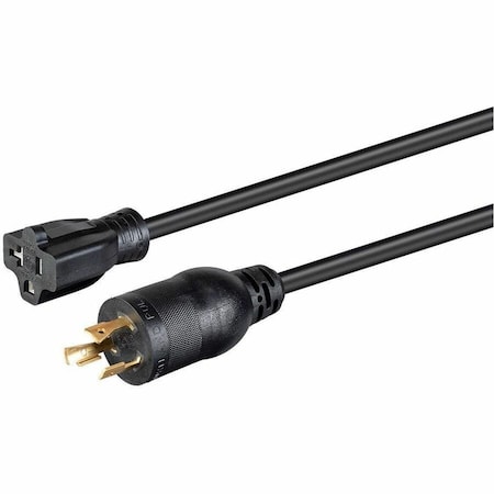 Monoprice HEAVY DUTY POWER CORD - LOCKING NEMA L5-20P TO NEMA 5-15/20R 12AWG 20A 35062