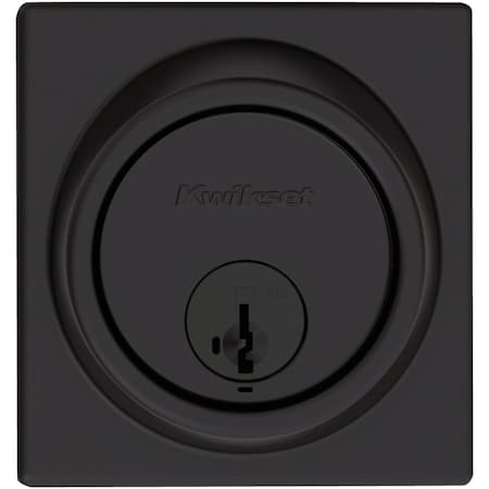 Kwikset Key Control Deadbolt with SmartKey Security Matte Black Deadbolt 817 514 RCAL RCS