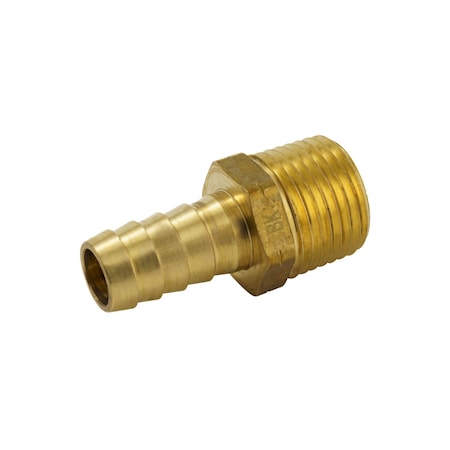 Proline Series Brass 1/2-in BARB x 1/2-in MIP Male Adapter BHB-385NLB