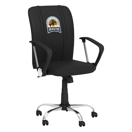 Dreamseat Curve Task Chair with Oklahoma Wildcatters Primary Logo XZOCCURVE-PSPBR0050
