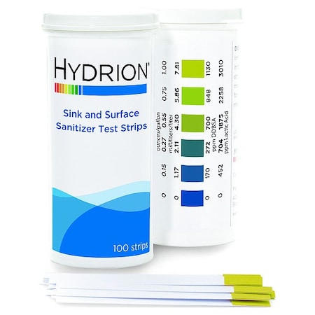Hydrion Test Strips, 2 3/4 in L, 1/4 in W, PK6 SS-3010