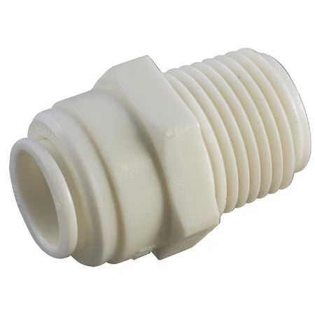 Anderson Metals 1/4'' x 1/4'' MPT Push-In Plastic Connector 53068-0404