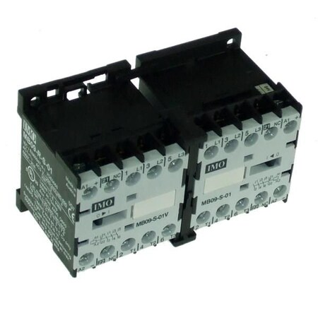 Imo Automation Mini Contactor Reversing Pair 3 Pole Open 4kW 9A AC3,  MB09-R-S-10230